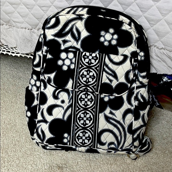 Vera Bradley Handbags - Vera Bradley mini backpack Black and white